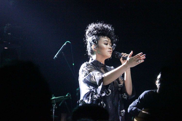 Yura Yunita menggelar an intimate konser di  m bloc Space, Kebayoran, Jakarta  Rabu (29/1/2020).