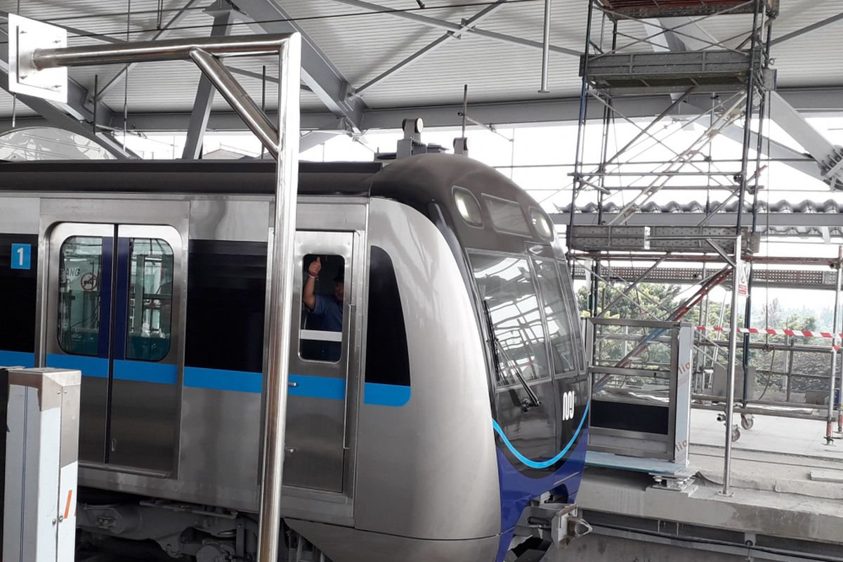 Uji coba persinyalan MRT Jakarta 