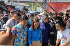 Blusukan ke Pasar Kemiri Depok, Gibran Borong Sayur-mayur dan Sempat Tawar Bawang Merah