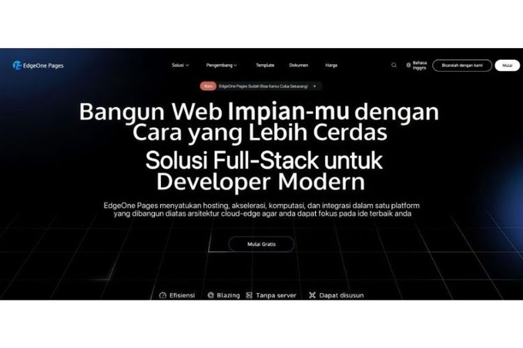 Perkuat Strategi AI Terpadu, Tencent Cloud Luncurkan Versi Resmi EdgeOne Pages