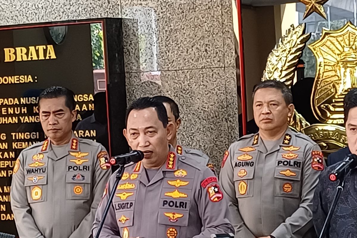 Kepala Kepolisian Negara Republik Indonesia (Kapolri) Jenderal Listyo Sigit Prabowo di Mabes Polri, Jakarta, Senin (26/6/2023)