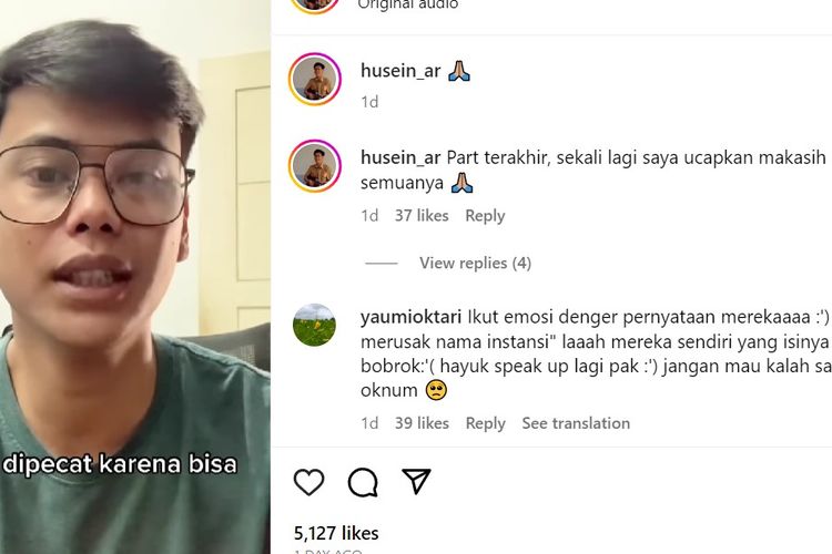 Husein Ali Rafsanjani (27), guru muda di Kabupaten Pangandaran, Jawa Barat, memilih mengundurkan diri sebagai aparatur sipil negara (ASN) Pemkab Pangandaran, karena tidak mau mencabut laporan dugaan praktik pungutan liar (pungli) di Pemkab Pangandaran.