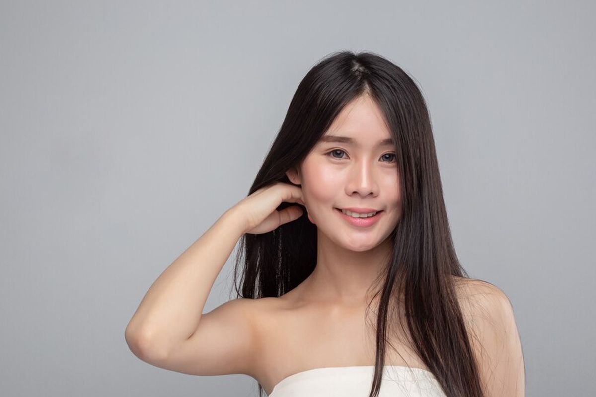 ilustrasi rambut berkilau, cara mendapatkan rambut berkilau