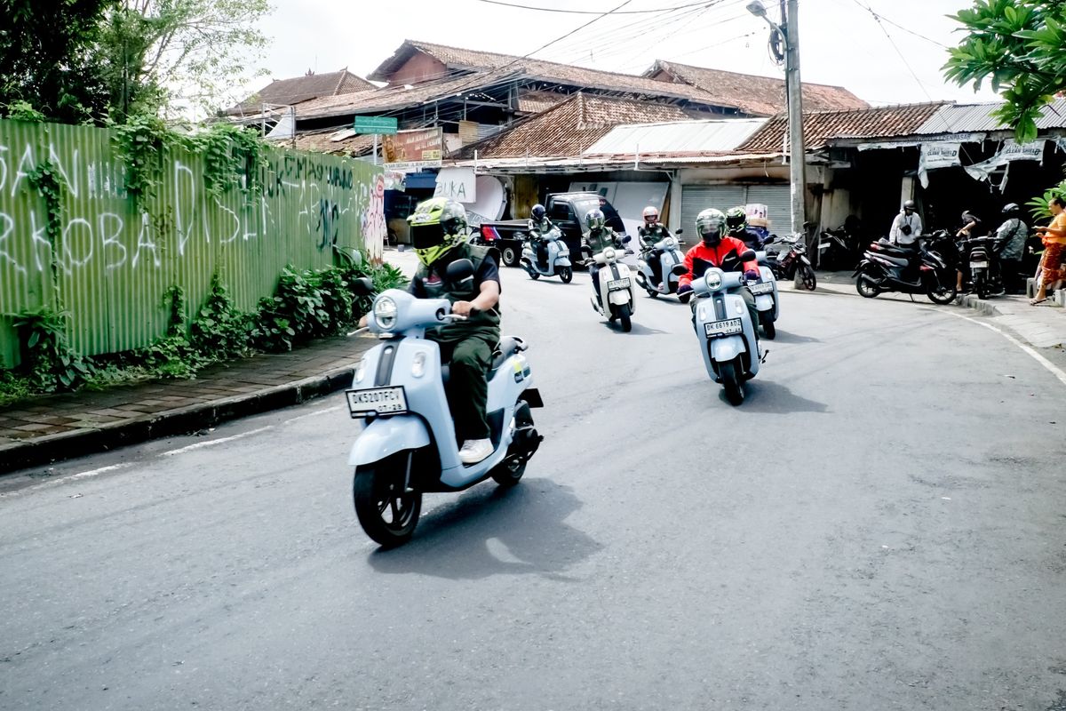 Test ride Yamaha Fazzio di Bali