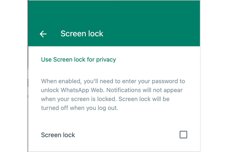Fitur Screen lock dilaporkan bakal segera hadir di WhatsApp beta