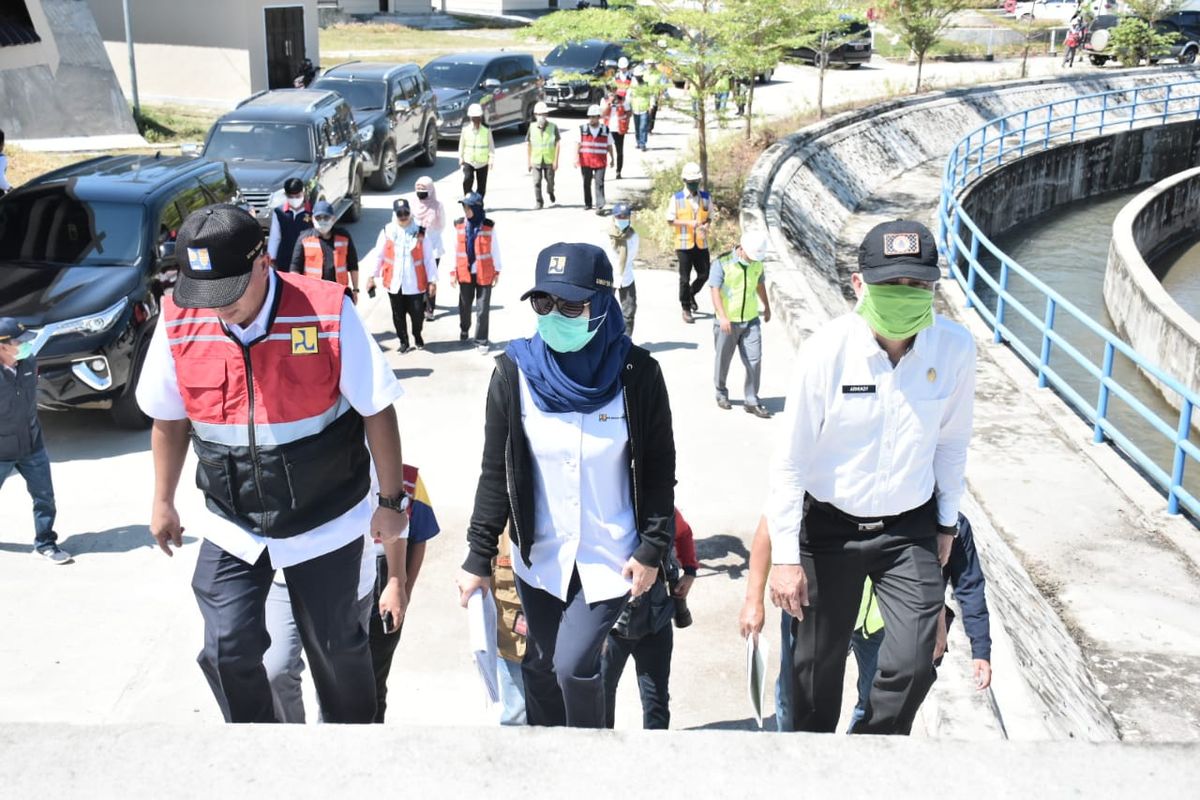 Kunjungan kerja Kepala Balai Besar Wilayah Sungai Pompengan Jeneberang Kementerian PUPR ke Kabupaten Luwu Utara untuk meninjau proyek strategis nasional, salah satunya Bendung Baliase, Rabu (10/6/2020).
