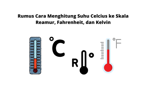 Rumus Cara Menghitung Suhu Celcius ke Skala Reamur, Fahrenheit, dan Kelvin