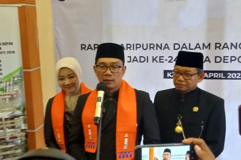 Hadiri Peringatan HUT Ke-24 Kota Depok, Ridwan Kamil Pamit dan Sampaikan Permohonan Maaf
