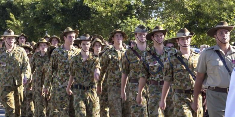 Ilustrasi tentara Australia.