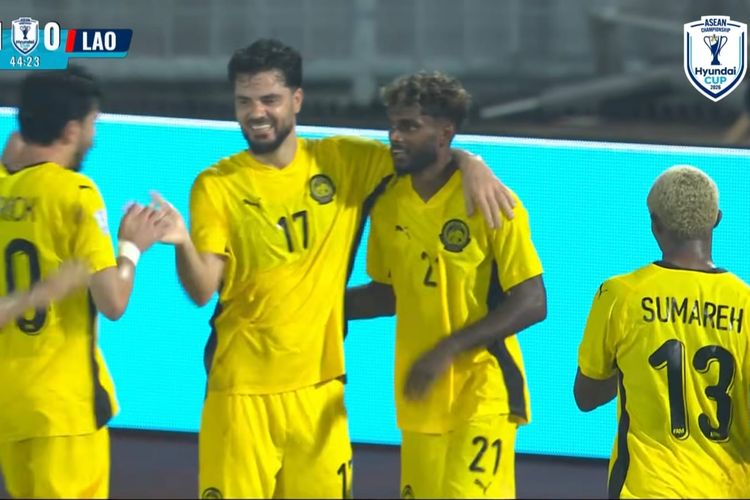 Hasil Malaysia Vs Laos 4-0: Harimau Malaya Pesta Gol, Puncaki Grup B