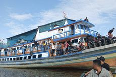 Tabrak Tebing Pasir, Kapal Pengangkut 145 Pemudik dari Kayong Utara Kandas di Perairan