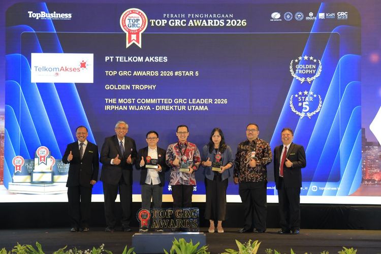 Raih 3 Penghargaan TOP GRC Awards 2026, Telkom Akses Perkuat Tata Kelola dan ESG