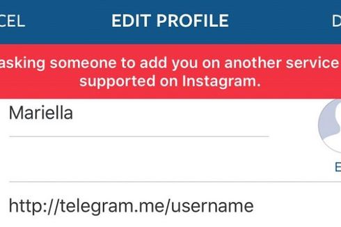 Instagram Blokir Tautan ke Telegram dan Snapchat