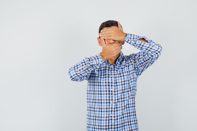 Ilustrasi menahan pandangan