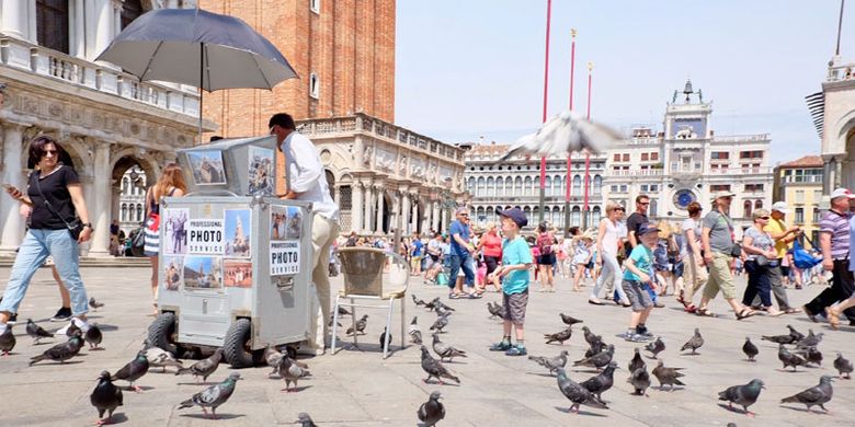 San Marco Square di Venesia, Italia.