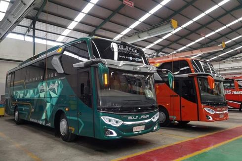 2 Bus Baru PO MJPM, Pakai Sasis Mercy dengan Bagasi Tembus