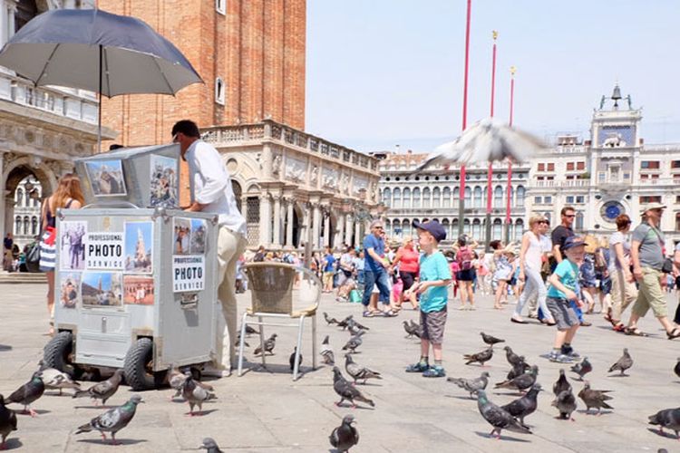 San Marco Square di Venesia, Italia.