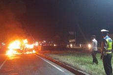 Kecelakaan di Jalur Pantura Subang, Mobil Pikap Terbakar, 4 Orang Tewas