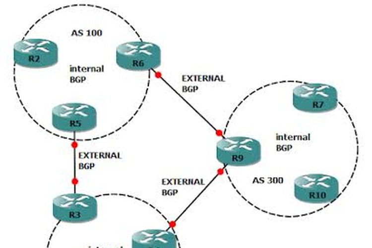 Ilustrasi internal BGP.