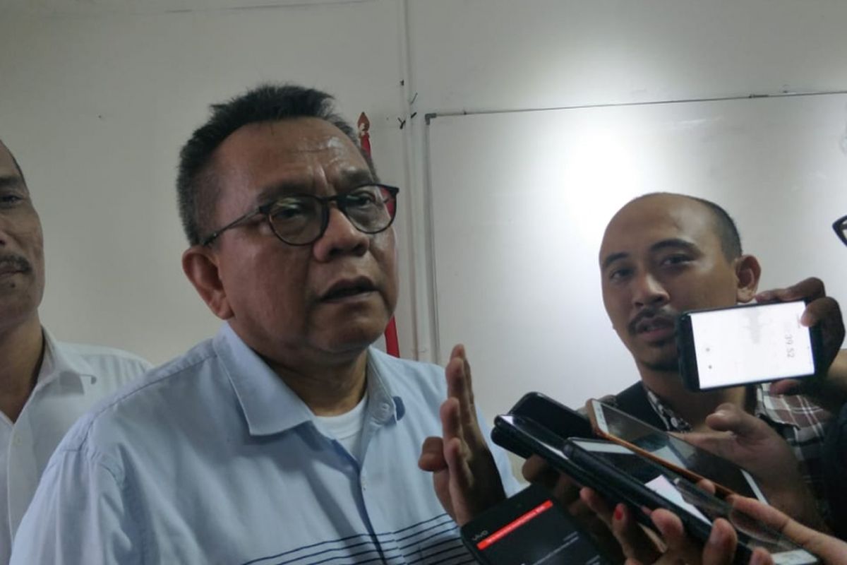 Ketua DPD Partai Gerindra DKI Jakarta Mohamad Taufik di kantor DPD Gerindra DKI, Jalan Letjend Suprapto, Kemayoran, Jakarta Pusat, Senin (5/11/2018).