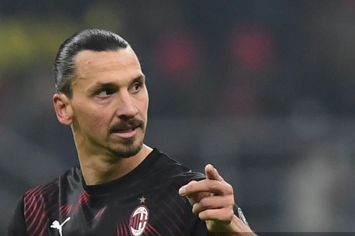 Penyerang AC Milan, Zlatan Ibrahimovic