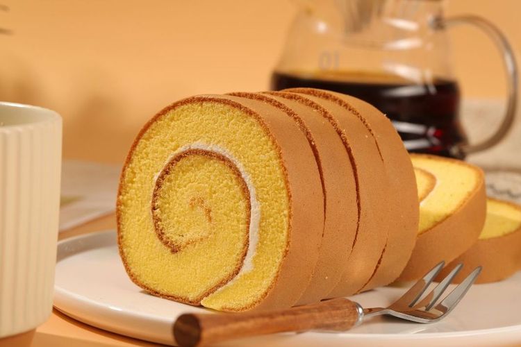 Ilustrasi bolu gulung nanas, khas Prabumulih.