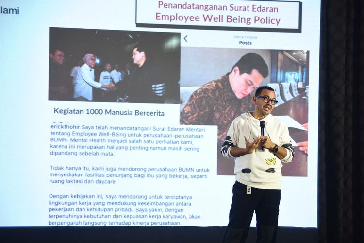 Staf Khusus III Menteri BUMN Arya Sinulingga menjadi Tamu sekaligus Narasumber diacara Workshop Influencer BUMN Kalimantan, pada senin (26/2) di Hotel Grand Tjokro.