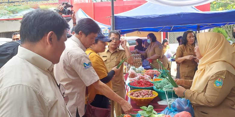 Pasar Mitra Tani di Medan, Sumut.