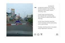 Video Viral Pengendara Motor Tertabrak Kereta Setelah Terobos Palang Pelintasan