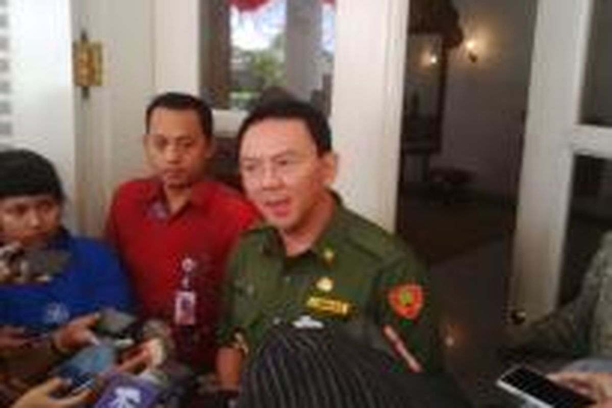 Gubernur DKI Jakarta Basuki Tjahaja Purnama, di Balai Kota, Senin (31/8/2015). 