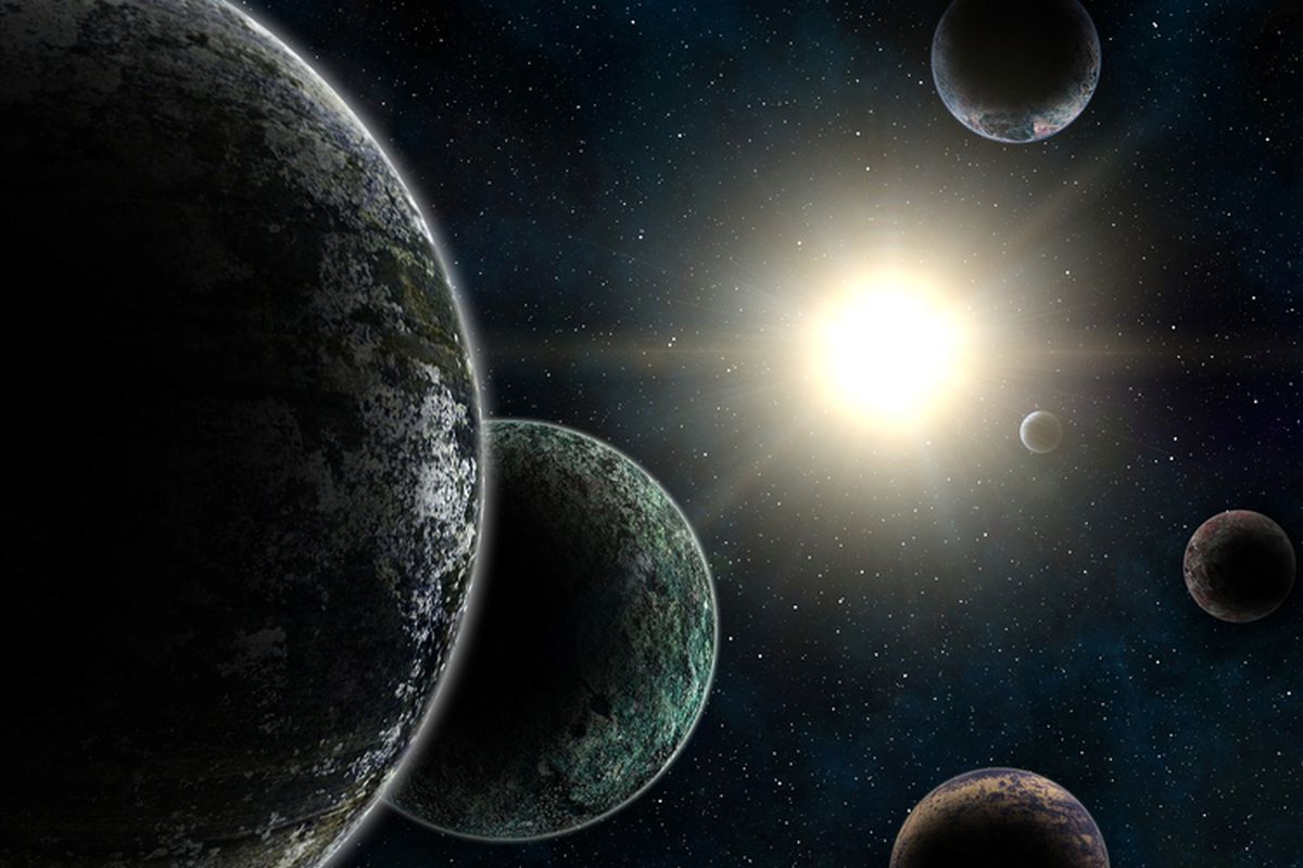 Ilustrasi exoplanet. Ilmuwan menyebut planet berlian mungkin saja ada di antara luasnya galaksi ini.
