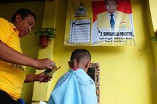 Kampanye, Caleg Buka Jasa Potong Rambut Gratis