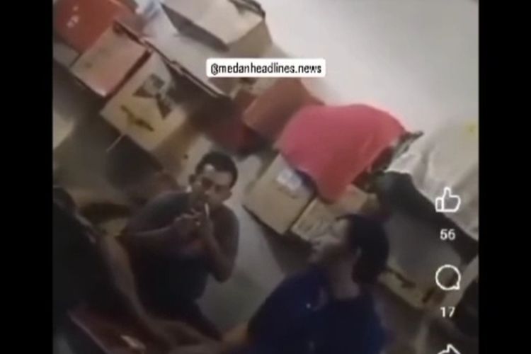 Video tiga penghuni Rutan Kabanjahe, Sumatera Utara, pesta sabu 