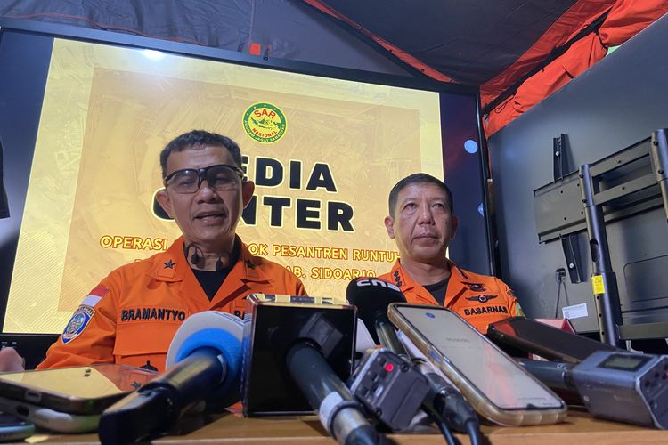 Tim Basarnas merilis data korban Ponpes Al Khoziny terevakuasi hari ini, Rabu (1/10/2025).