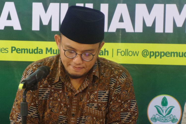 Ketua PP Pemuda Muhammadiyah Dahnil Anzar Simanjuntak dalam diskusi di Gedung Dakwah Muhammadiyah, Jakarta, Rabu (26/7/2017).