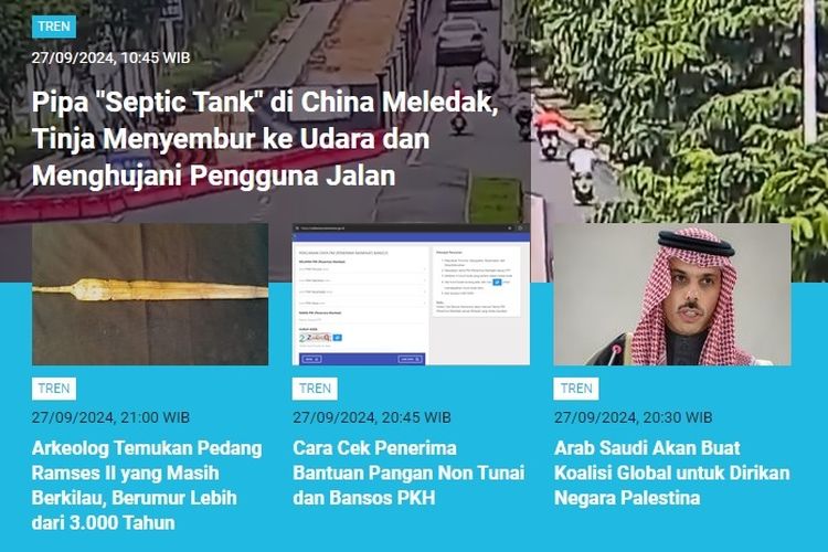 [POPULER TREN] Pipa "Septic Tank" Meledak di China | Gejala Tubuh Kebanyakan Gula