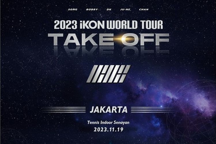 Boy group iKON akan menggelar konser di Jakarta pada 19 November 2023 di Tennis Indoor Senayan, Jakarta.