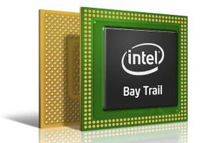 Prosesor Intel dengan kode nama Bay Trail, dibangun dengan teknologi fabrikasi 22 nano meter (nm)