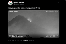 Viral, Video Benda Bercahaya Melintas di Gunung Merapi, Apa Itu? 