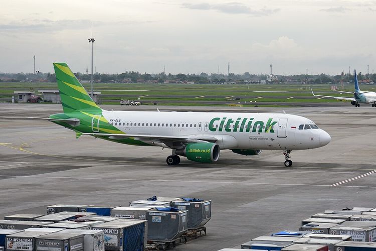Ilustrasi pesawat Citilink Indonesia. 