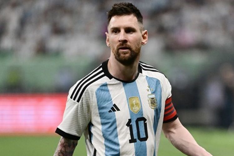 Megabintang sepak bola dunia, Lionel Messi, saat tampil dalam laga Argentina vs Australia di Beijing China, Kamis (15/6/2023). Terkini, Lionel Messi diyakini akan suka dengan kariernya di MLS bersama Inter Miami karena lebih santai.