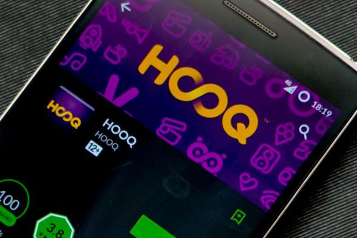 Aplikasi Hooq di Android.