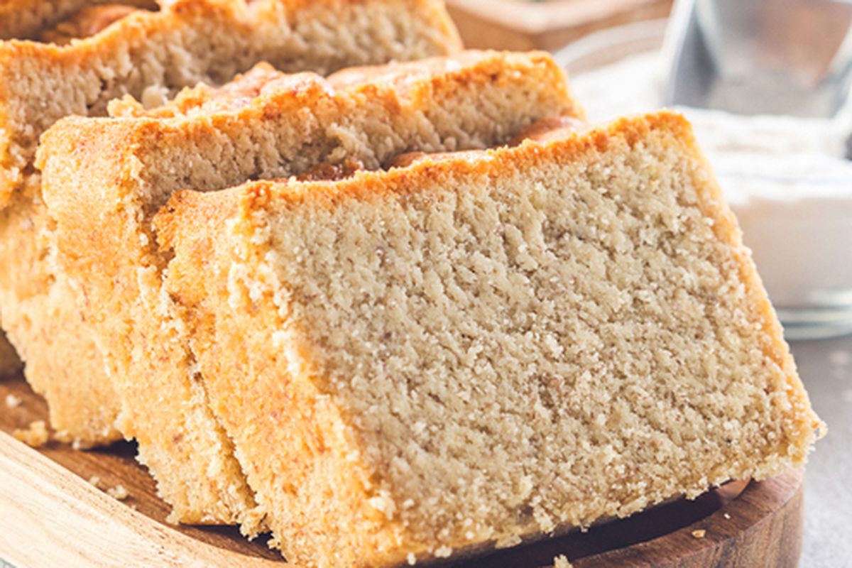 Banana bread tepung sagu. 