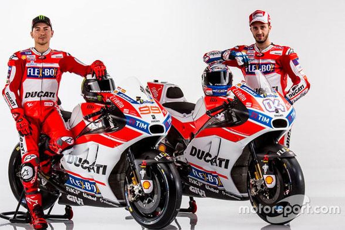 Ducati resmi luncurkan tim dan tampilan sepeda motor barunya di musim MotoGP 2017.
