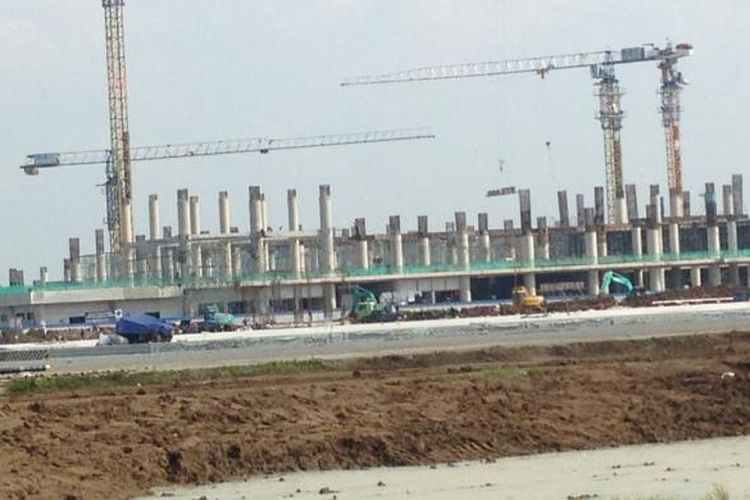 Pembangunan Terminal Penumpang Bandara Kertajati Majalengka, Jawa Barat (13/2/2017)