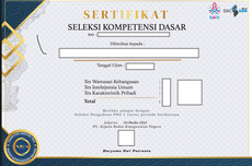 Cara Cek dan Download Sertifikat SKD CPNS Klik sertificat.bkn.go.id