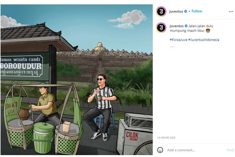 Akun Instagram resmi Instagram mengunggah foto animasi bertemakan Indonesia