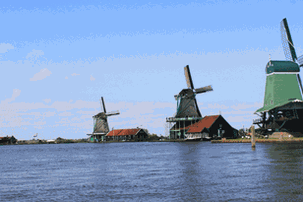 Kincir Angin di Zaanse Schans.