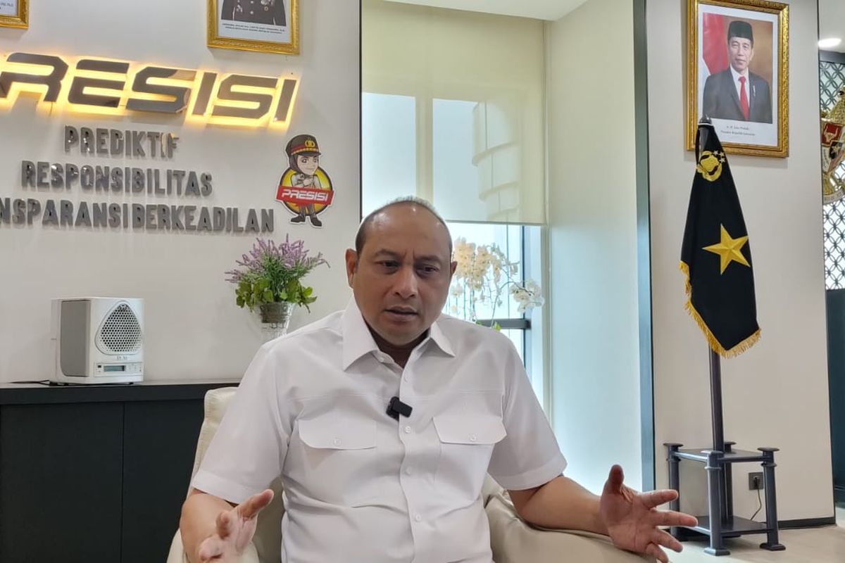 Dirtipidter Bareskrim Polri Brigjen Pol Pipit Rismanto saat ditemui di ruang kerjanya, Gedung Bareskrim, Jakarta Selatan, Rabu (2/11/2022). 