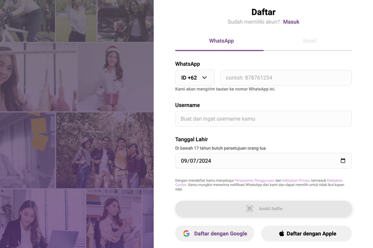 Cara daftar akun Fotoyu.